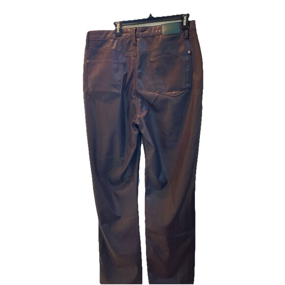 Judy Blue Black Faux Leather Denim Skinny Jeans straight size 15/32 Style JB8875 - Picture 8 of 9